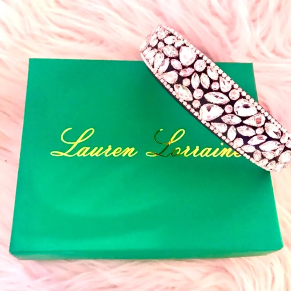 Lauren Lorraine Crystal Embellished Headband Rhinestone Bridal Wedding Glam